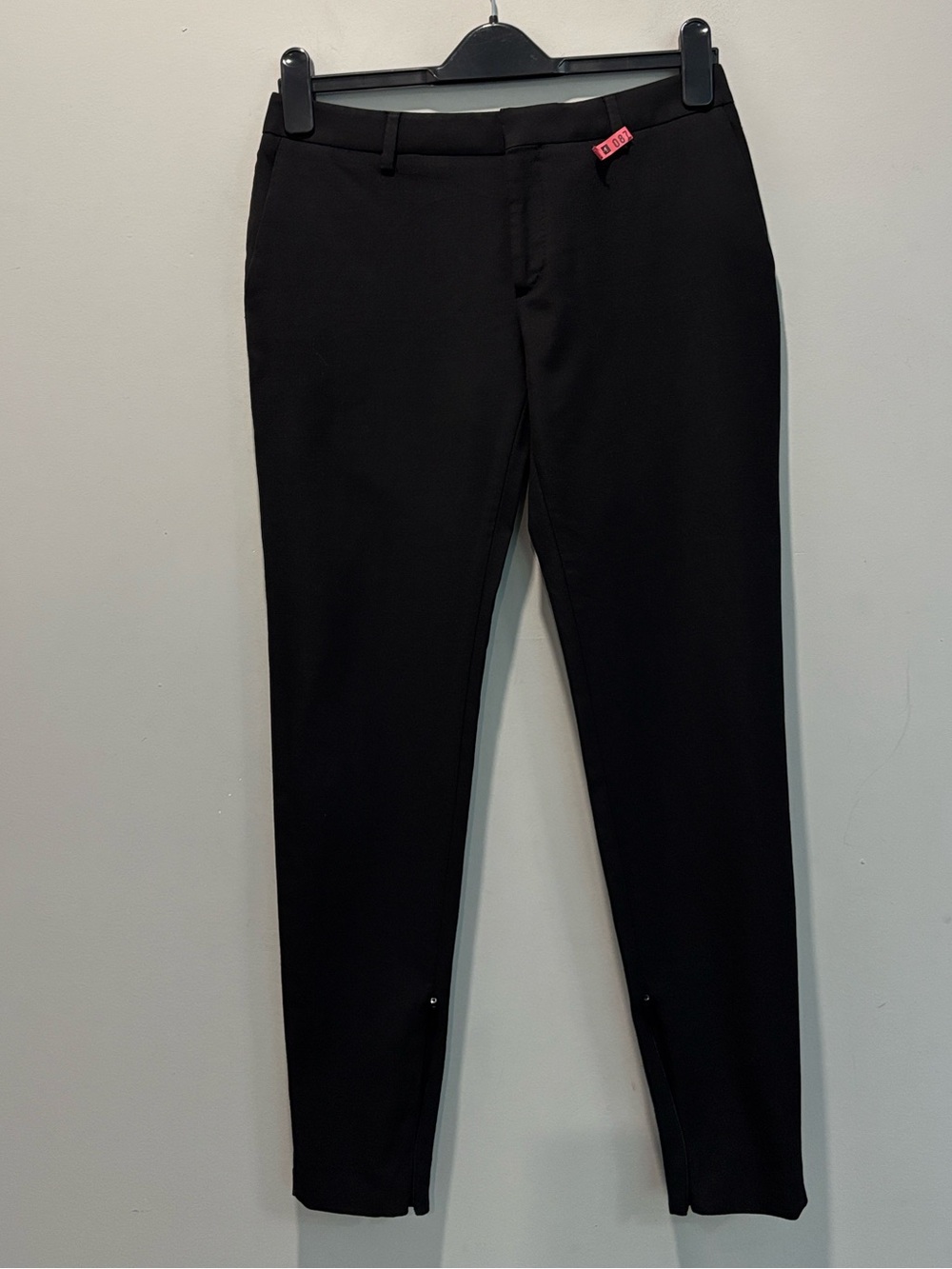 Saint Laurent Paris Black Wool Skinny Ankle Zip Trousers FR 38 US 6 - Picture 7 of 14